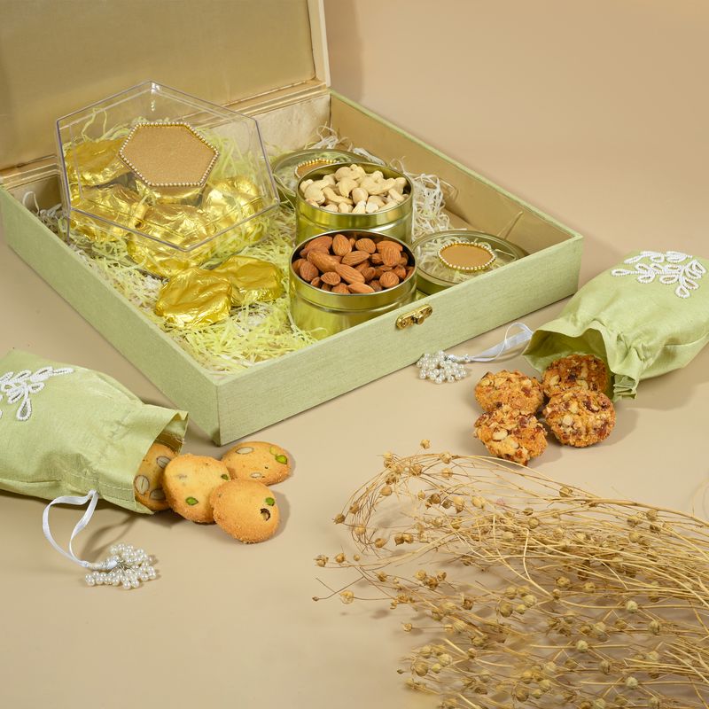 Green Fabric Hamper