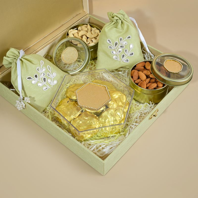 Green Fabric Gift Set