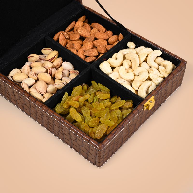 Leather Dry Fruit Box